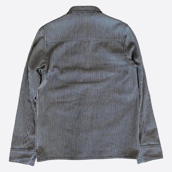 Chrome Hearts Blue & White Pinstripe Chore Button Up Shirt - Picture 2 of 6